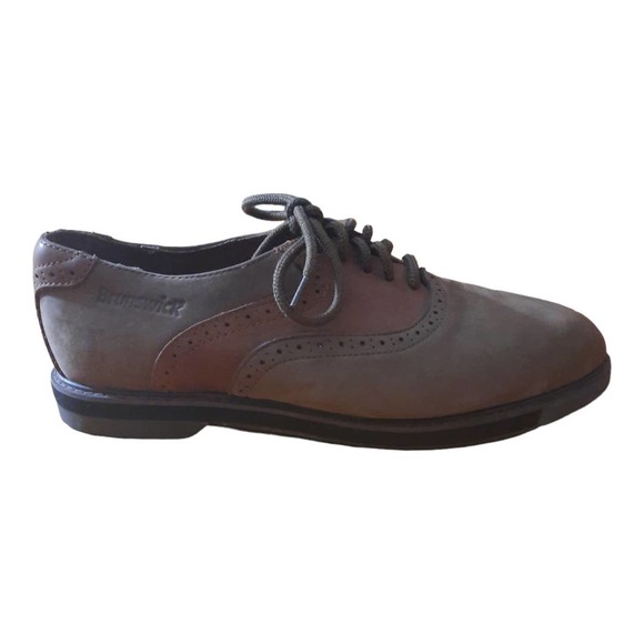 Brunswick Mens Brown Tan Saddle Oxford Bowling Shoes Size 10.5 main image 4
